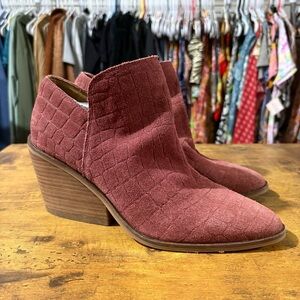 Lucky Brand Women's Saucie Block-Heel Ankle Booties Size 9